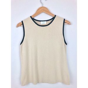 LOFT Women’s Mocha Sleeveless Blouse | Medium